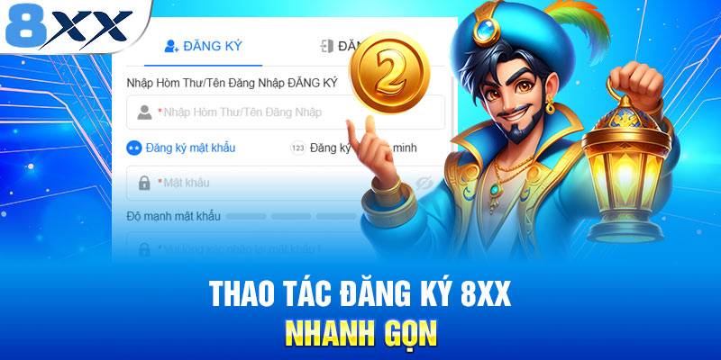 Thao tác đăng ký 8XX nhanh gọn